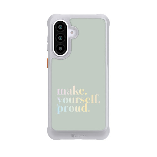 Samsung Galaxy A57 5G NIVOmax Make Yourself Proud Zitat-Minze und Farbverlauf