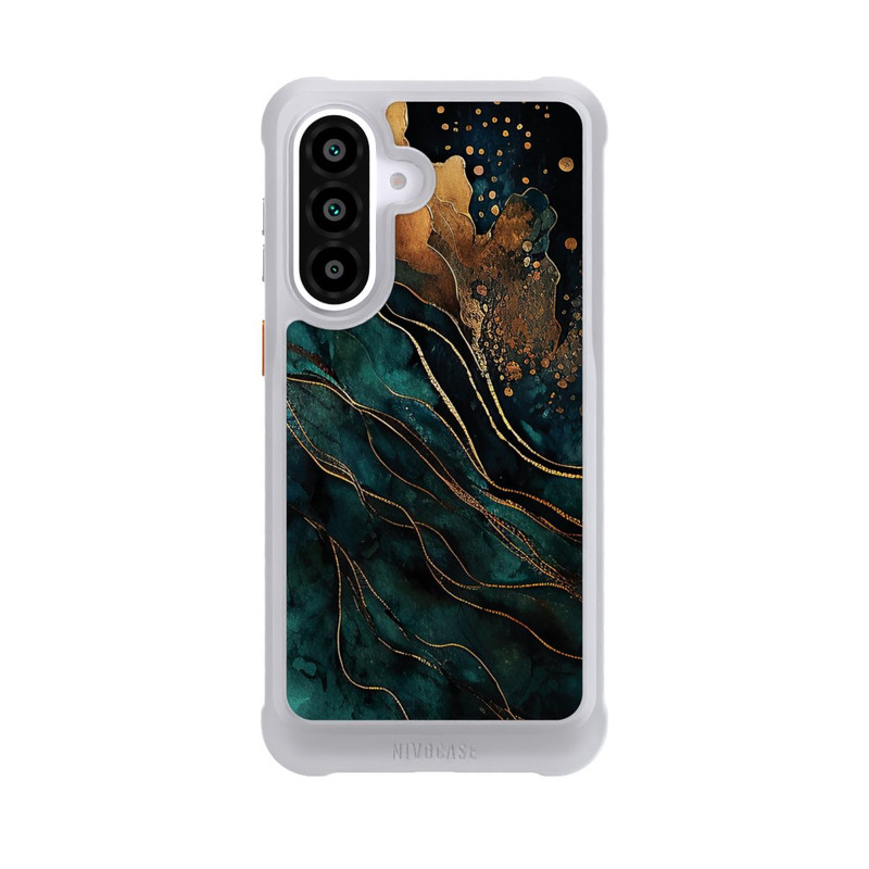 Galaxy A57 5G NIVOmax Gold and Green