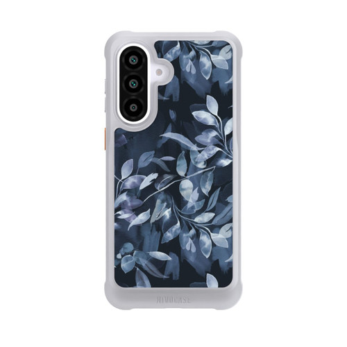 Samsung Galaxy A57 5G NIVOmax Mystische Aquarellblätter marineblau