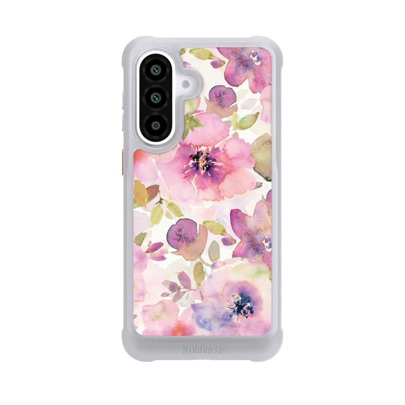 Galaxy A57 5G NIVOmax Pink Flowers Wallpaper