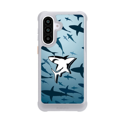 Samsung Galaxy A57 5G NIVOmax Haie Muster Blau