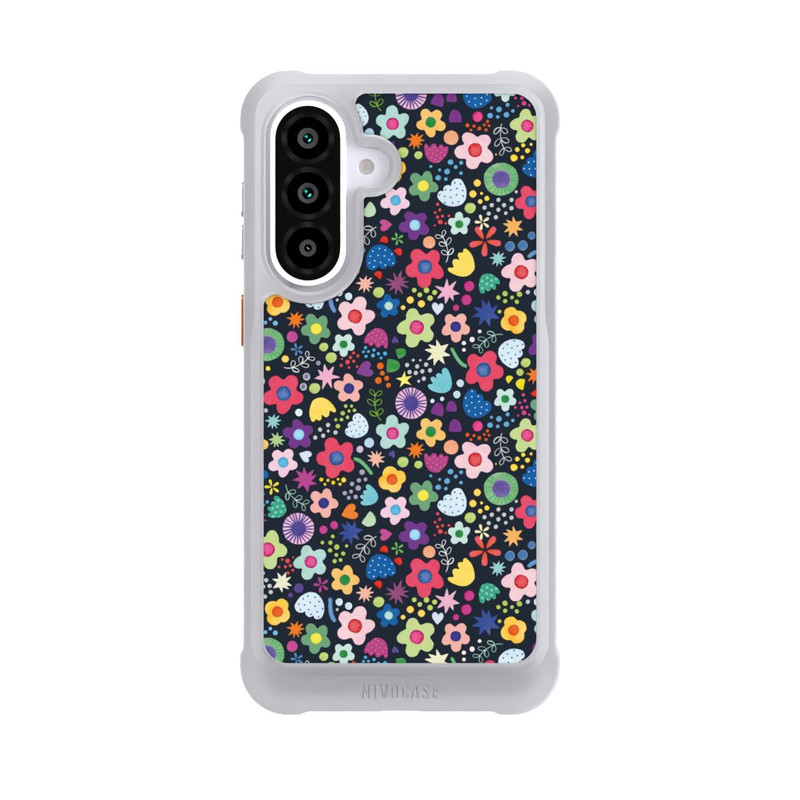 Galaxy A57 5G NIVOmax Psychedelic Flowers Multi Black
