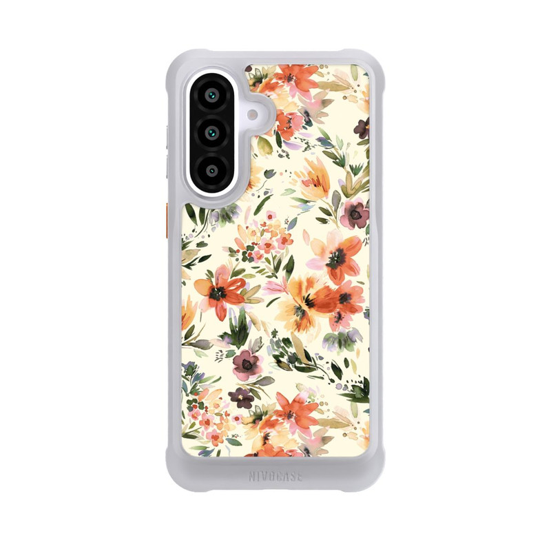Galaxy A57 5G NIVOmax Summer Artistic Flowers Ivory