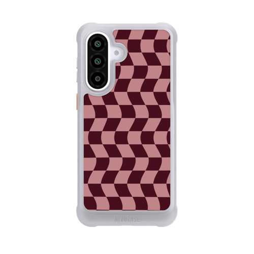 Samsung Galaxy A57 5G NIVOmax Schachbrett Rot-Rosa