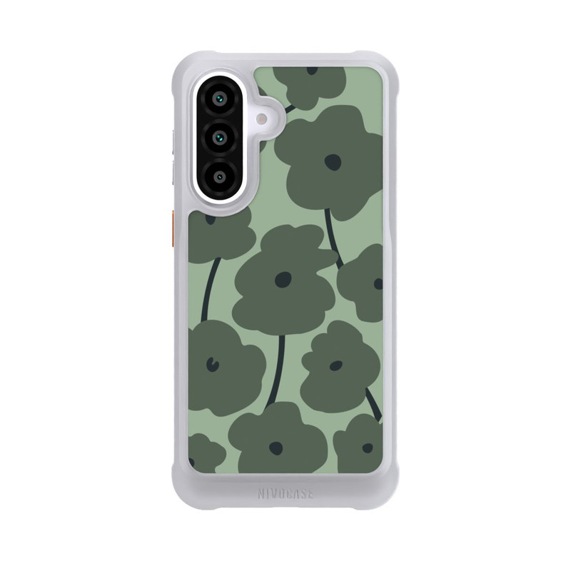 Galaxy A57 5G NIVOmax Fleurs Minimalistes Vertes