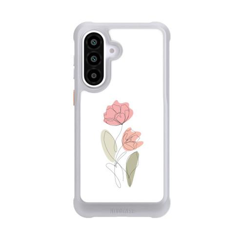 Samsung Galaxy A57 5G NIVOmax Blume Line Art Rot