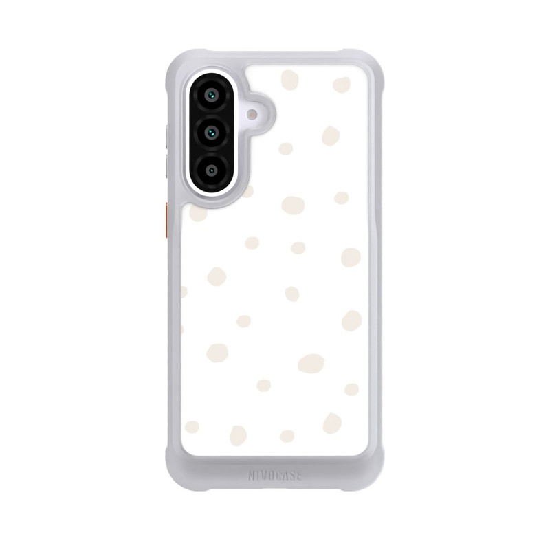 Galaxy A57 5G NIVOmax Motif à Pois Blanc Marron