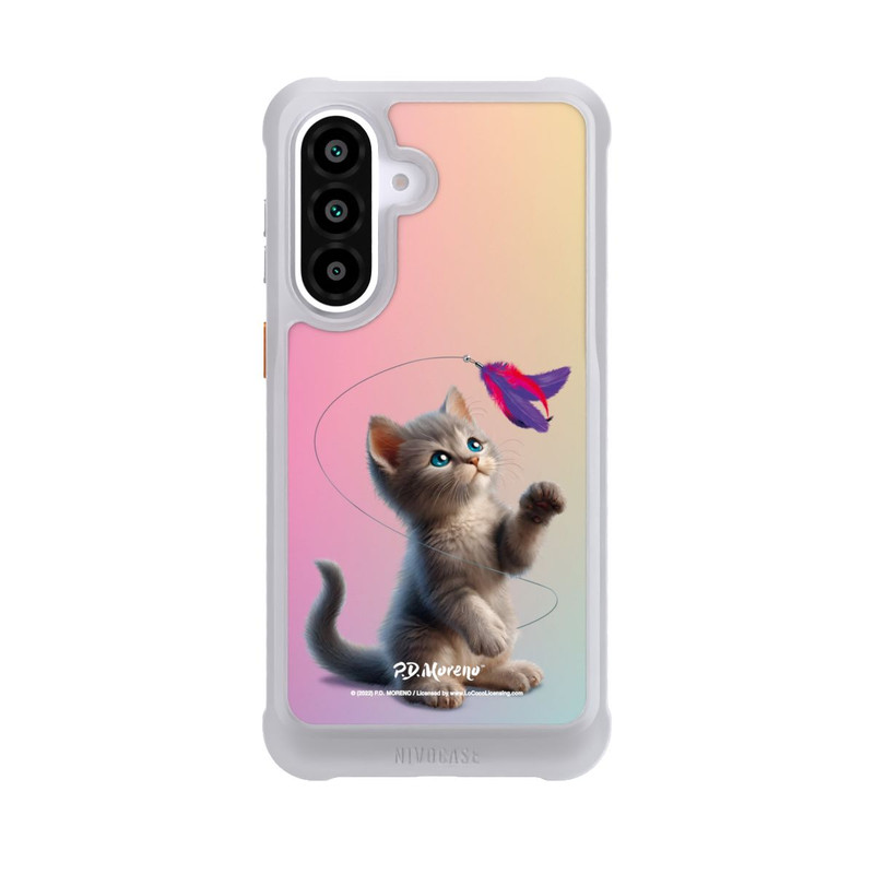 Galaxy A57 5G NIVOmax Playing Cat with Feather