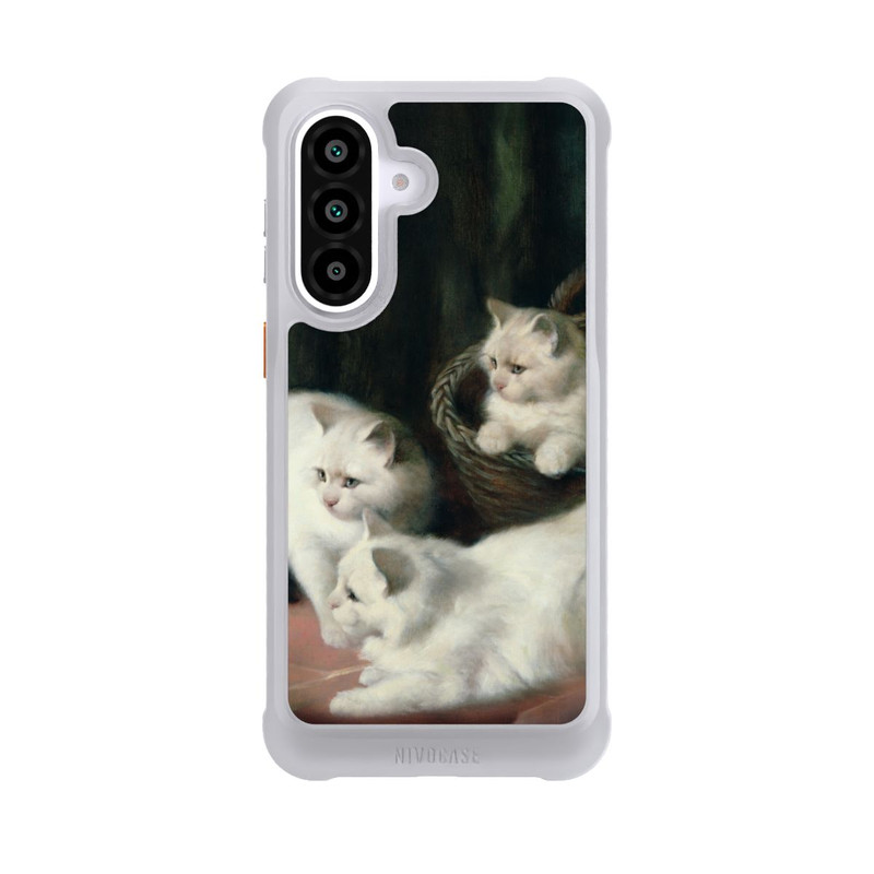 Galaxy A57 5G NIVOmax Three White Angora Kittens