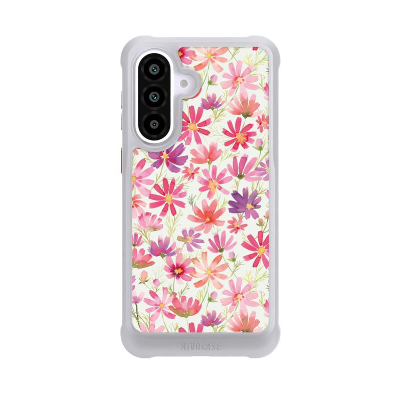 Galaxy A57 5G NIVOmax Boho Cosmos Flowers Purple