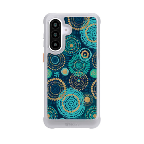 Samsung Galaxy A57 5G NIVOmax Blockprint India Teal Gold