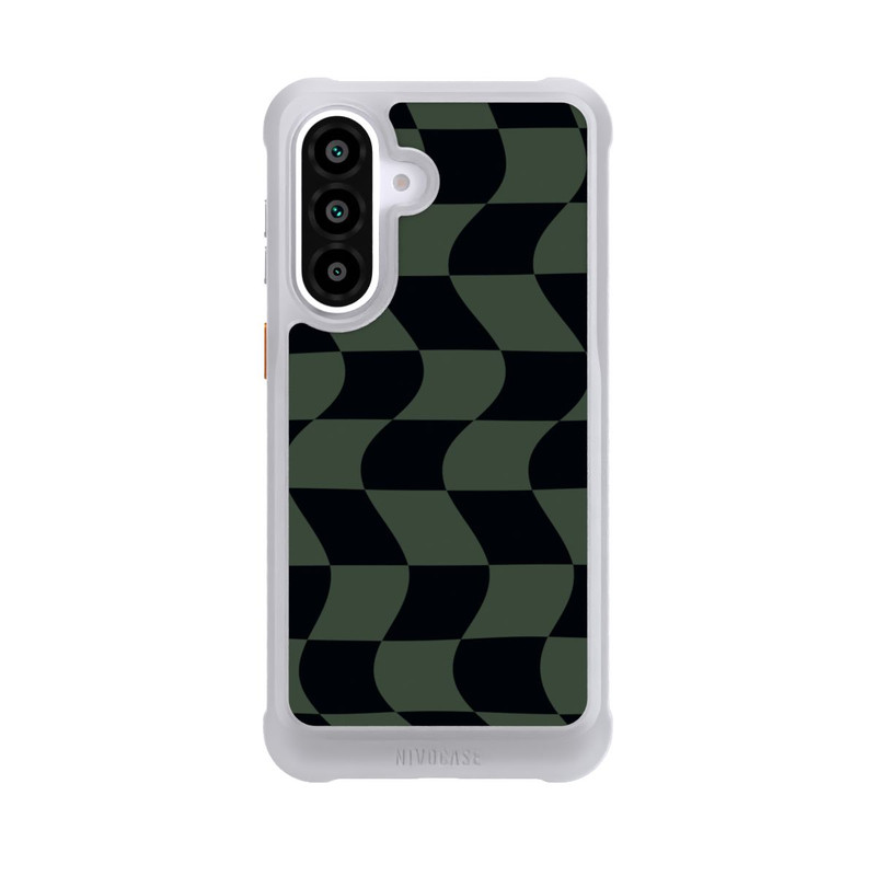 Galaxy A57 5G NIVOmax Checked Pattern Green Black