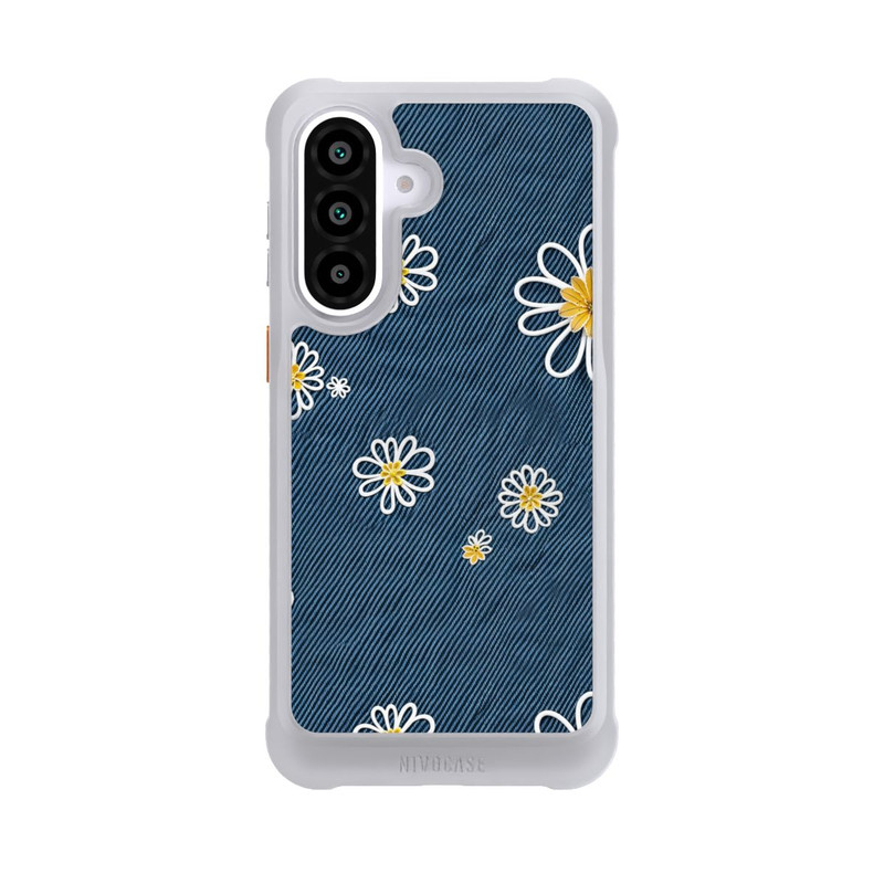 Galaxy A57 5G NIVOmax Jeans Flowers Pattern with AI