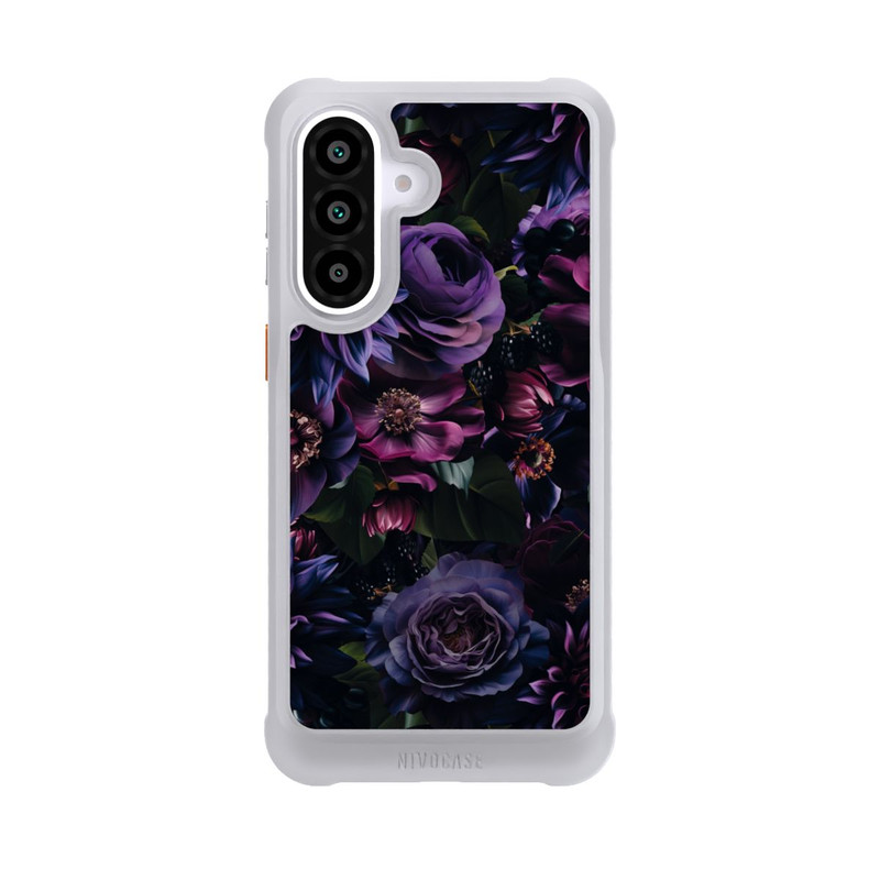 Galaxy A57 5G NIVOmax Dark Purple Flowers