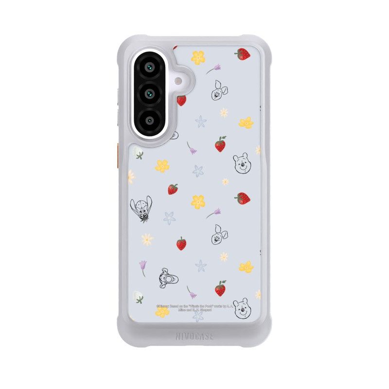 Galaxy A57 5G NIVOmax Winnie the Pooh and Friends Strawberry Pattern Blue
