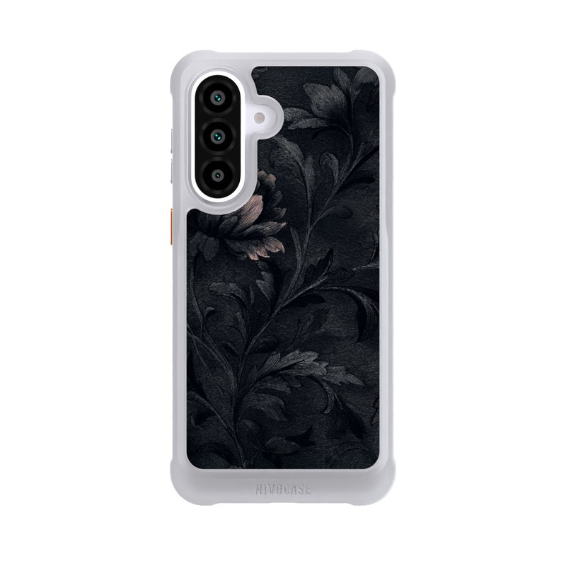 Galaxy A57 5G NIVOmax Dunkles Blumenmuster Vintage