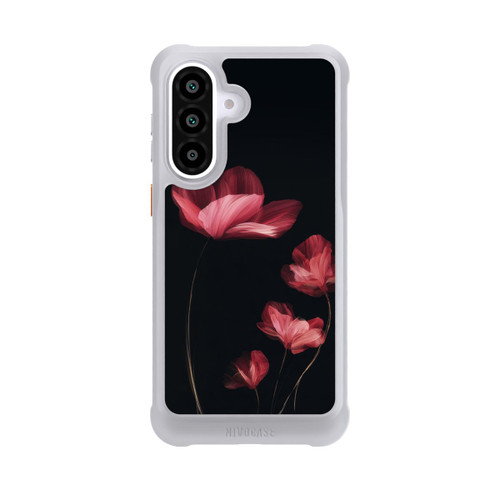 Samsung Galaxy A57 5G NIVOmax Burgunder Blüten schwarz