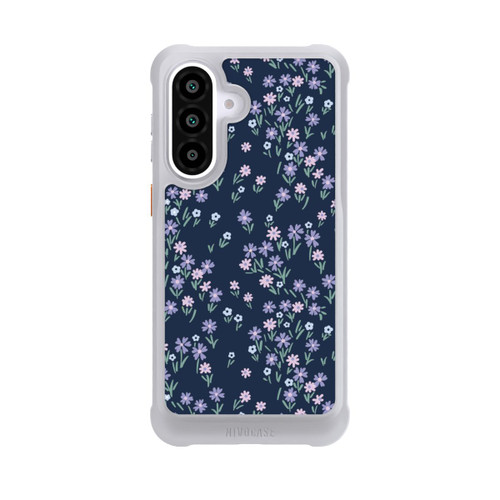 Samsung Galaxy A57 5G NIVOmax Dark Blue Floral Theme