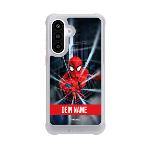 Samsung Galaxy A57 5G NIVOmax Spiderman Webs in Action personnalisable