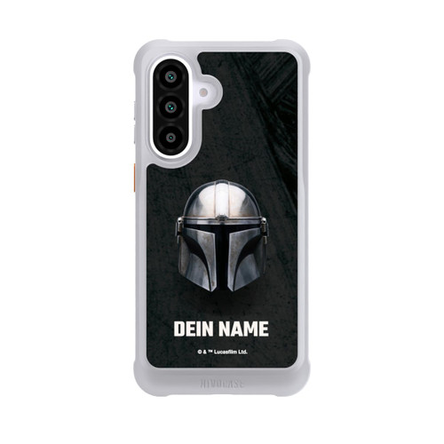 Samsung Galaxy A57 5G NIVOmax Star Wars Mandalorian Black Helmet Personalisierbar