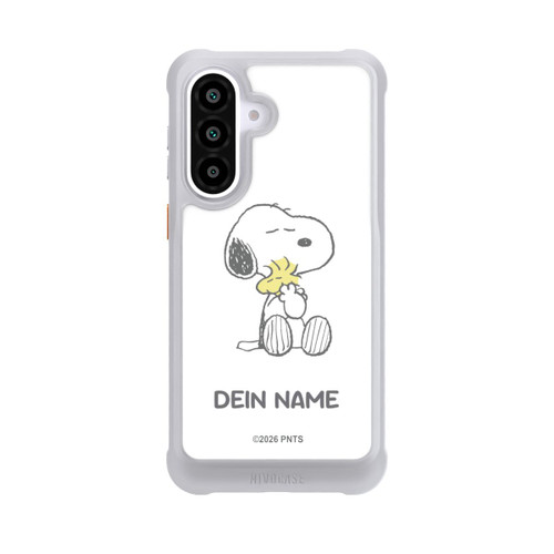 Samsung Galaxy A57 5G NIVOmax Snoopy And Woodstock Cuddling Personalisierbar
