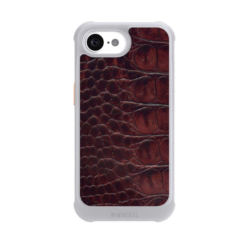 iPhone 17e NIVOmax Croco Dark Brown