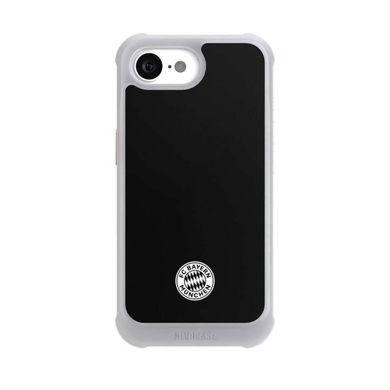iPhone 17e NIVOmax Classic FCB Logo - white on black