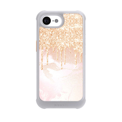Apple iPhone 17e NIVOmax  Roségoldener Glitzer Tropfen Look