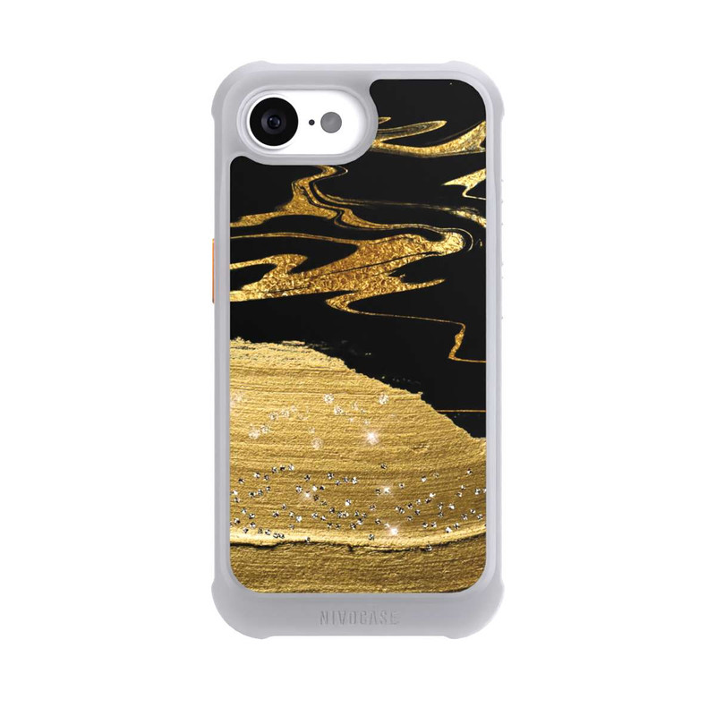iPhone 17e NIVOmax Marble Golden Look Veins