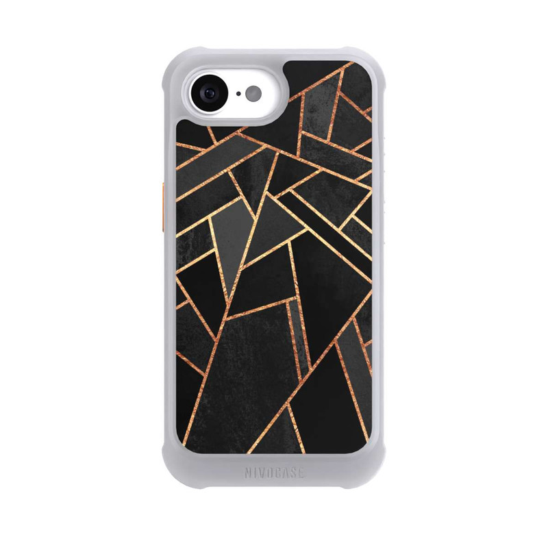 iPhone 17e NIVOmax Schwarze Nacht Gold Druck