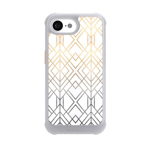 Apple iPhone 17e NIVOmax Imprimé Geo Gold doré et gris