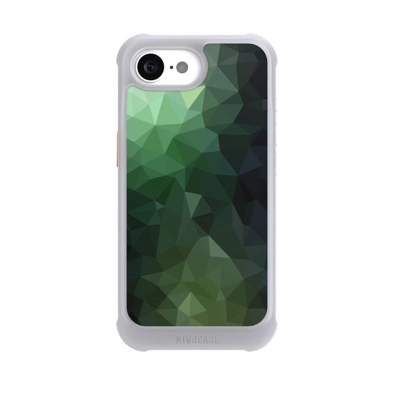 iPhone 17e NIVOmax Polygonal Mosaic Green