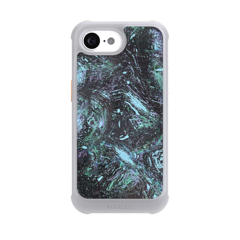 iPhone 17e NIVOmax Abstract Dripping Dust Purple