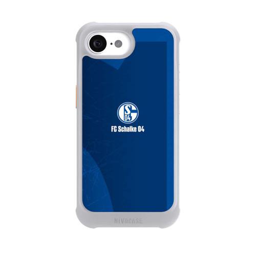 Apple iPhone 17e NIVOmax Schalke 04 Blauer Hintergrund Mit Logo