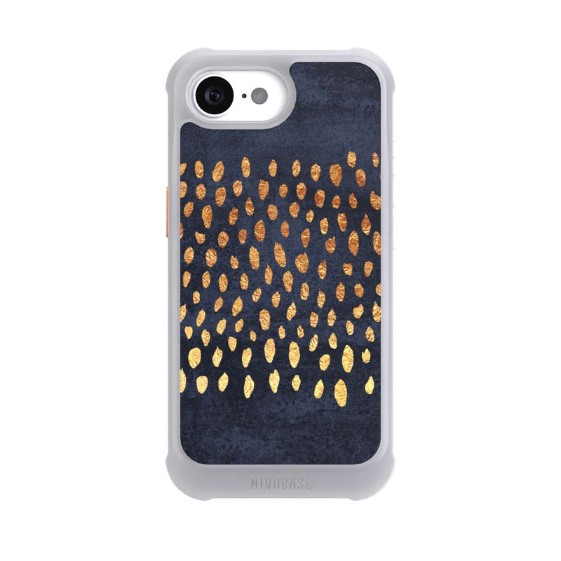 iPhone 17e NIVOmax Muster Gold und Marine