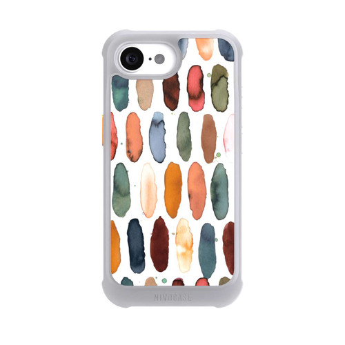 Apple iPhone 17e NIVOmax Watercolor Dashes Mineral Terracotta