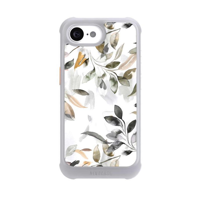 iPhone 17e NIVOmax Watercolor Neutral Leaves