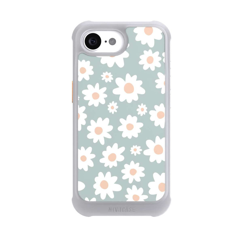 iPhone 17e NIVOmax Daisy Flower Seamless Pattern Green
