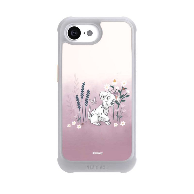 iPhone 17e NIVOmax Les 101 Dalmatiens avec des fleurs