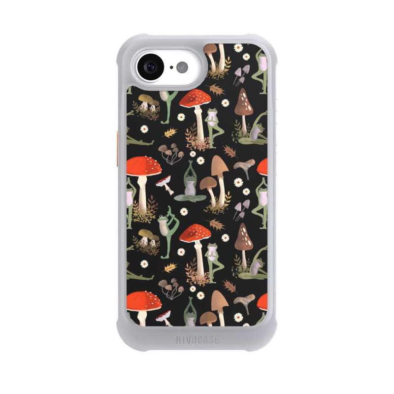 iPhone 17e NIVOmax Yoga-Frösche mit Pilzen
