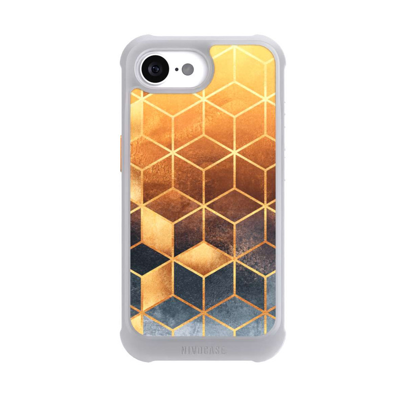 iPhone 17e NIVOmax Würfel goldener Farbverlauf