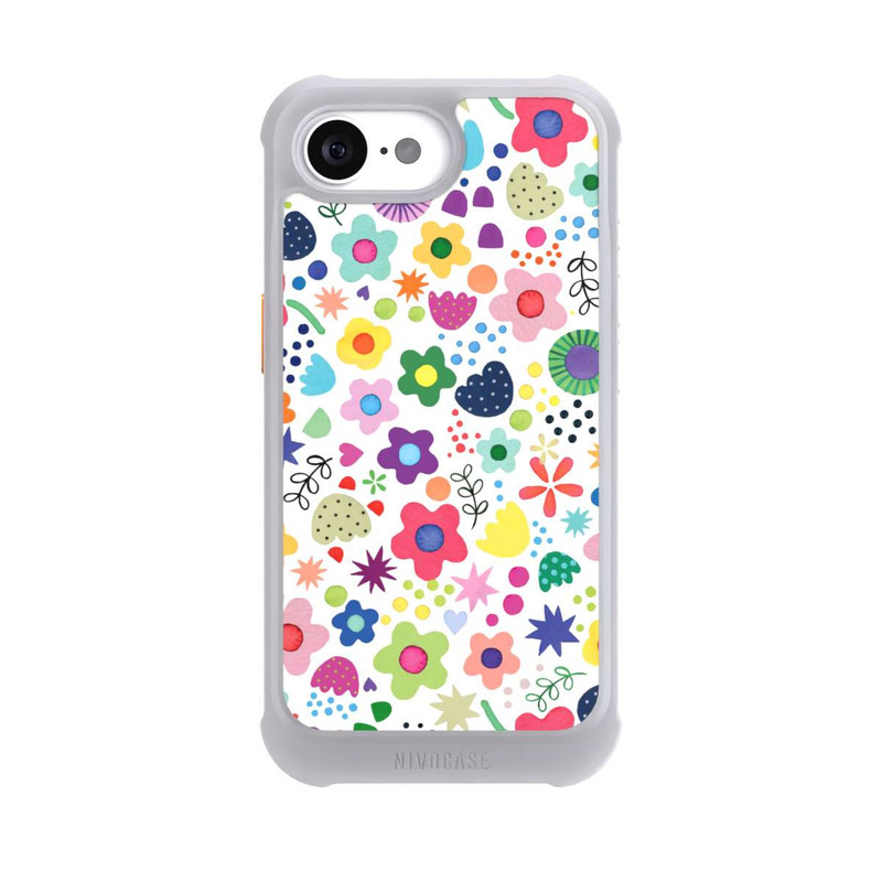 iPhone 17e NIVOmax Psychedelic Flowers Colorful