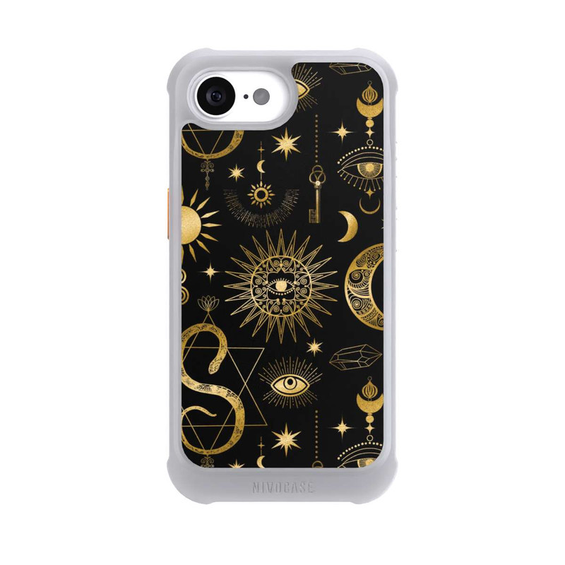 iPhone 17e NIVOmax Soleil et Lune Célestes Steampunk
