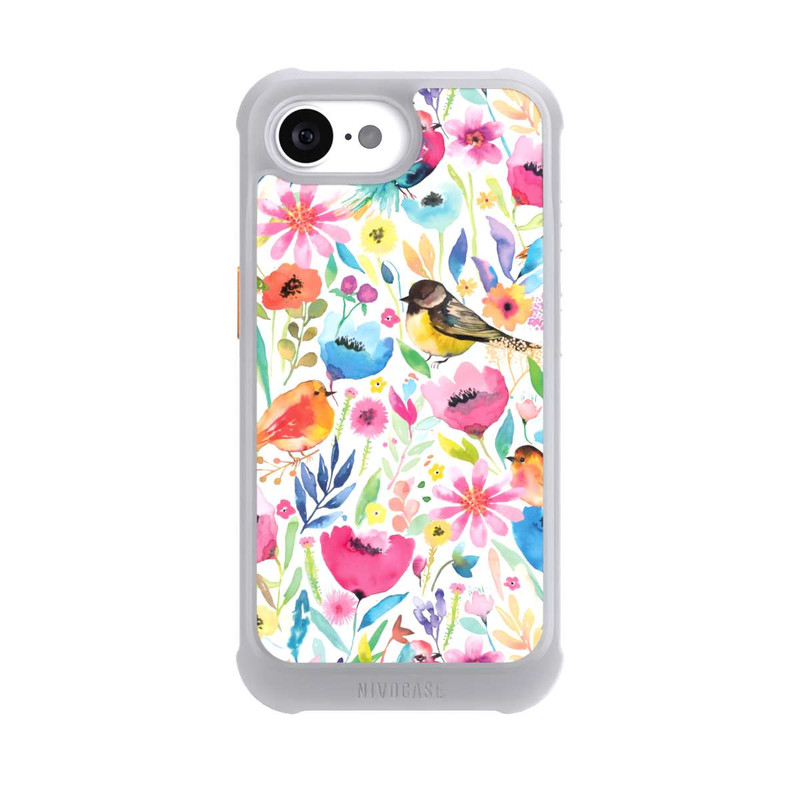 iPhone 17e NIVOmax Wunderliche Vögel und Blumen