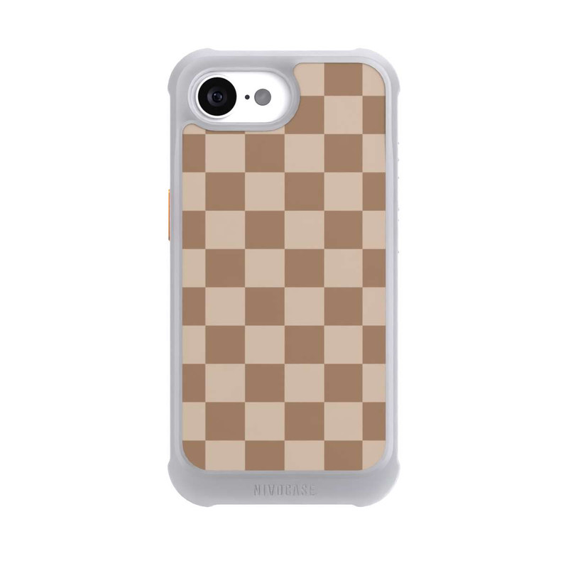 iPhone 17e NIVOmax Braun Karo