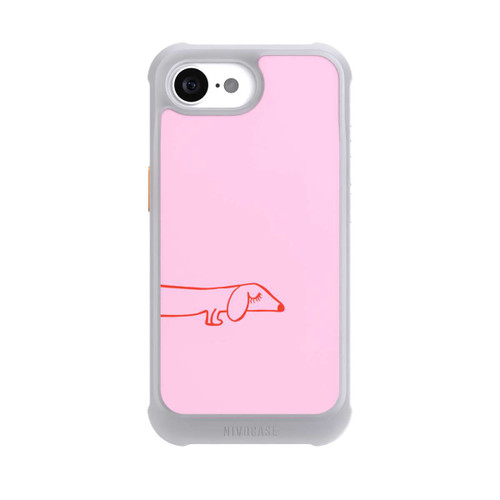 Apple iPhone 17e NIVOmax Dachshund Illustration Pink