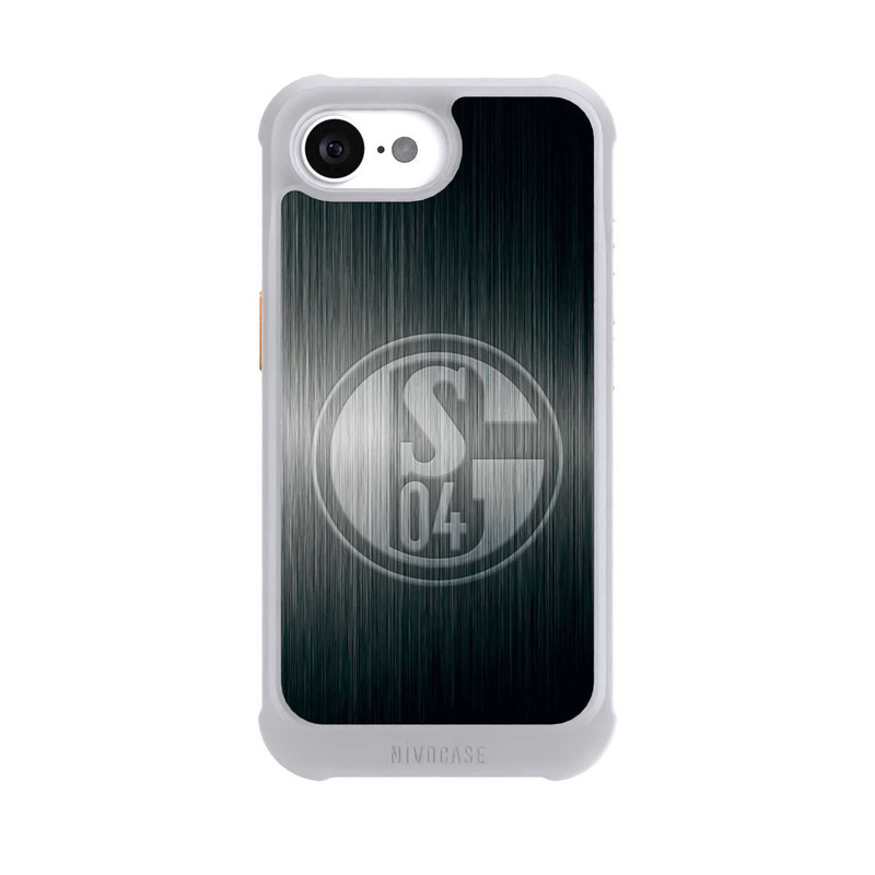 iPhone 17e NIVOmax Schalke 04 Metall Look