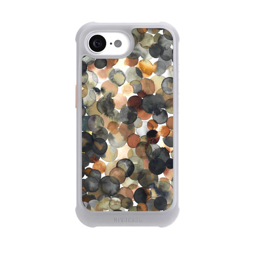Apple iPhone 17e NIVOmax Watercolor Dots Brown Pattern