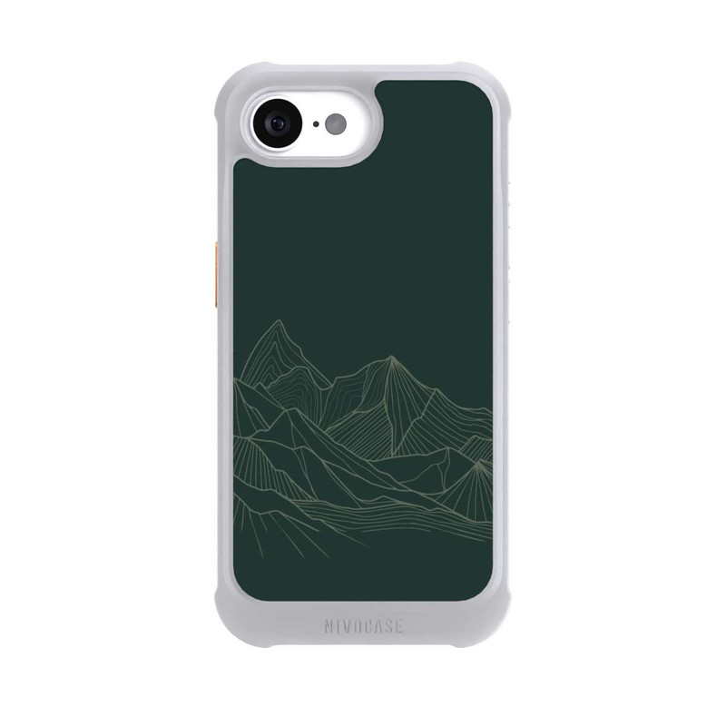 iPhone 17e NIVOmax Berg Line Art Grün