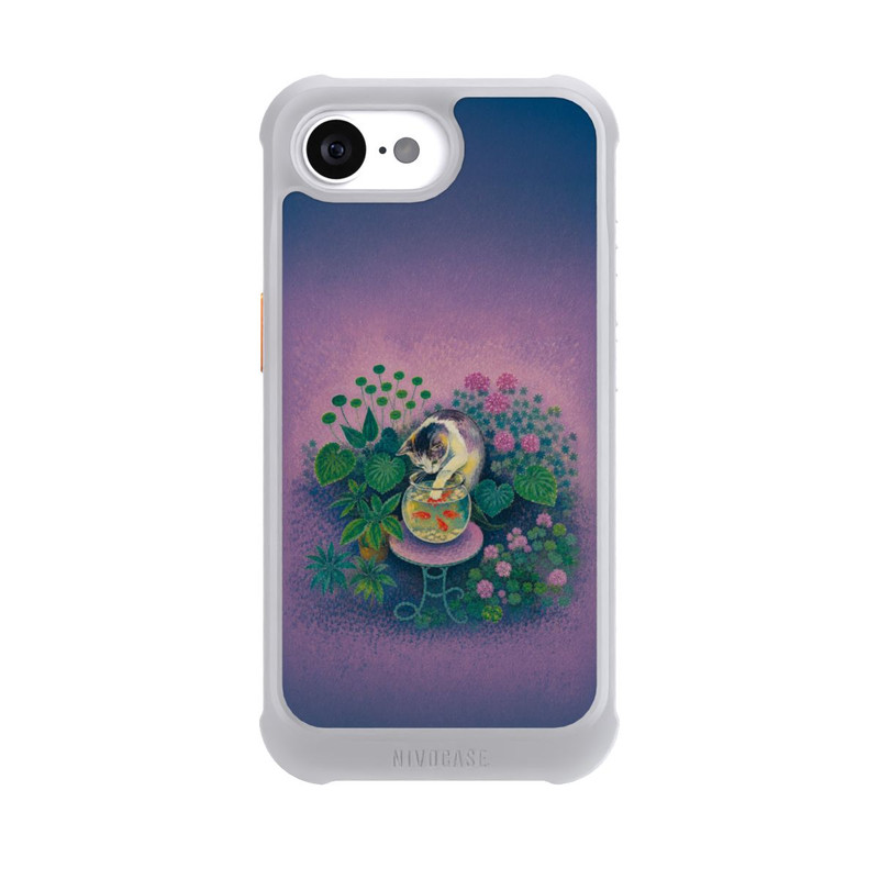iPhone 17e NIVOmax Goldfische von Matisse mit angelnder Katze mit KI